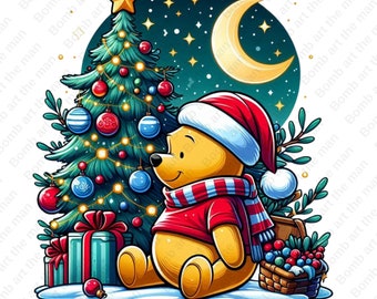 くまのプーさん 冬 png、くまのプーさん クリスマス クリップ