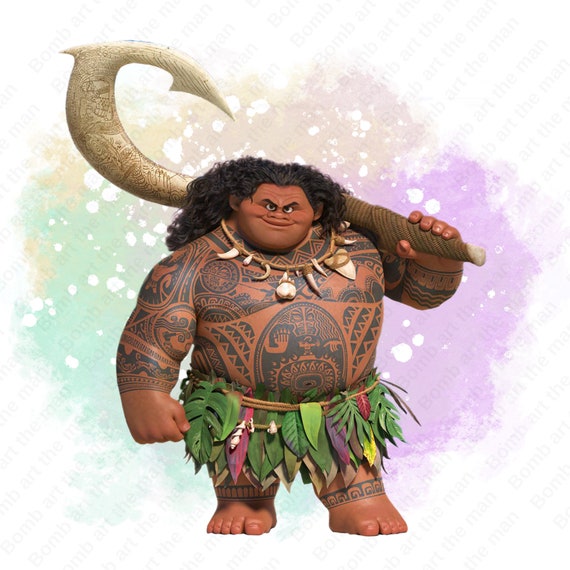 かわいいマウイのクリップアート、マウイのPNG、モアナのキャラクター