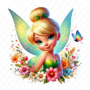 Tinkerbell clipart, Tinkerbellpng, cute fairy clipart, transparent design