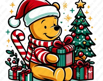 くまのプーさん 冬 png、くまのプーさん クリスマス クリップアート