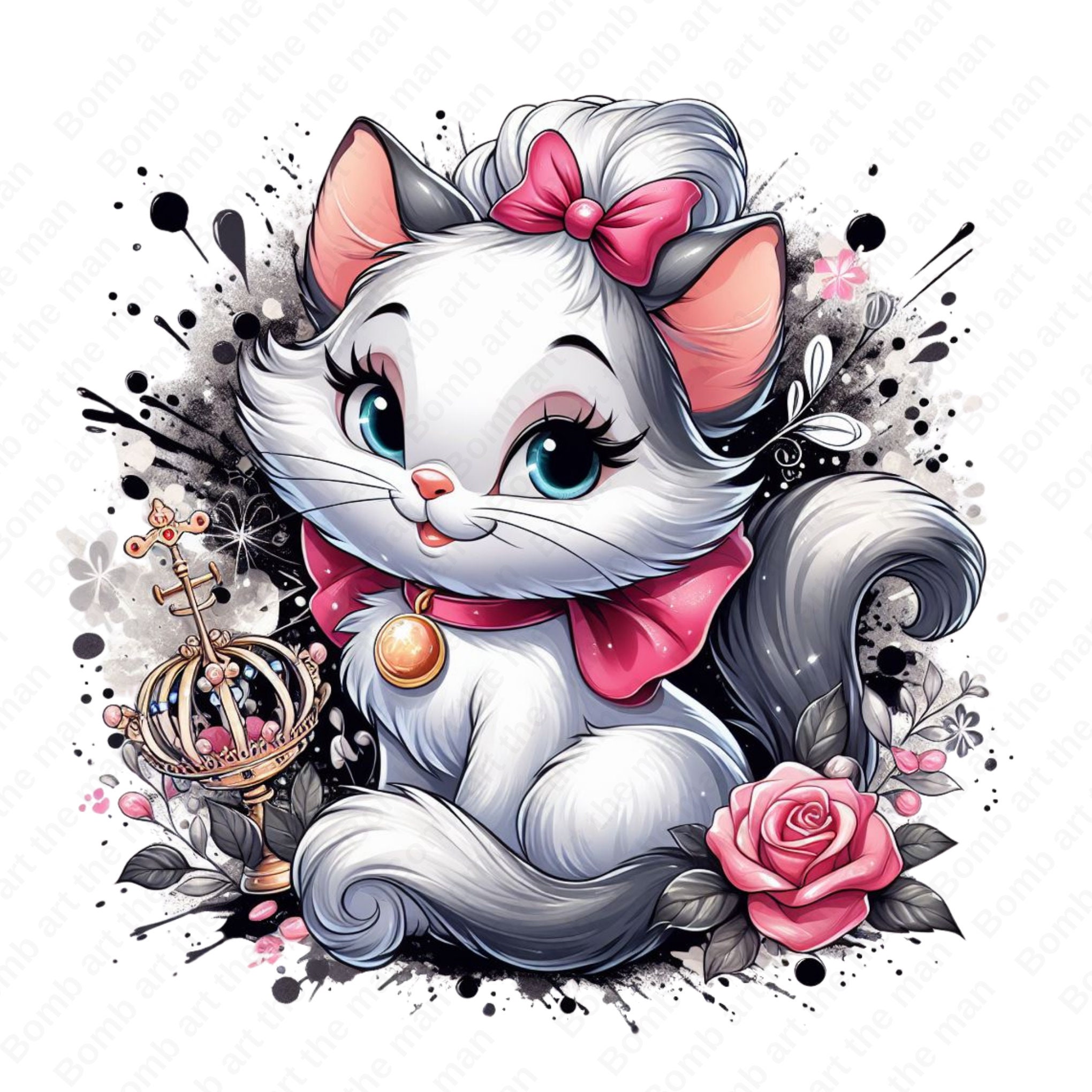 Aristocats Marie Png, Aristocats Clipart, Cartoon Clipart, Instant ...