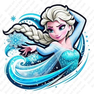 frozen princess clipart, princess elsa clipart, elsa png, frozen png, instant download