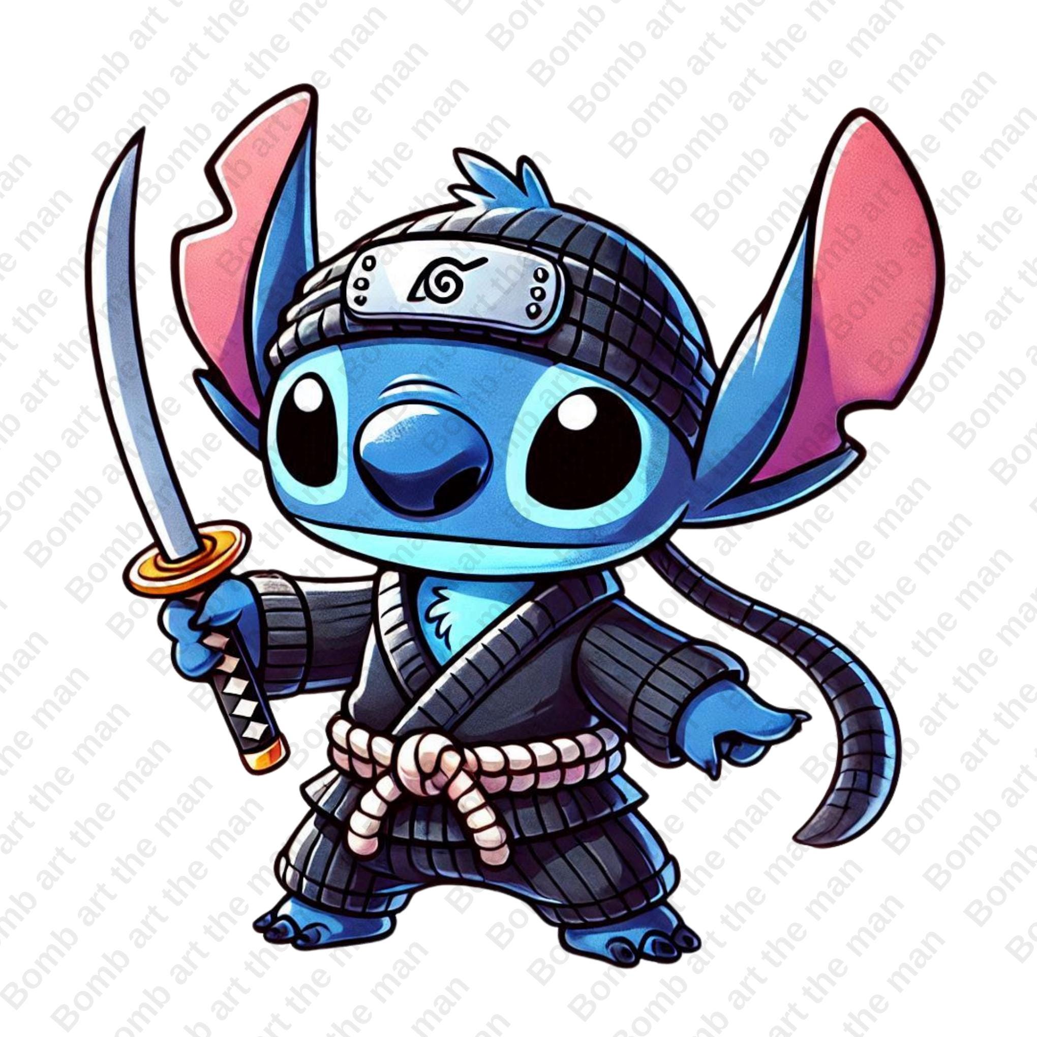 Ninja Stitch Clipart, Stitch Png, Cute Cartoon Character