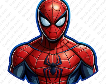 Spiderman png, Spiderman clipart, super hero png, transparent design, instant download