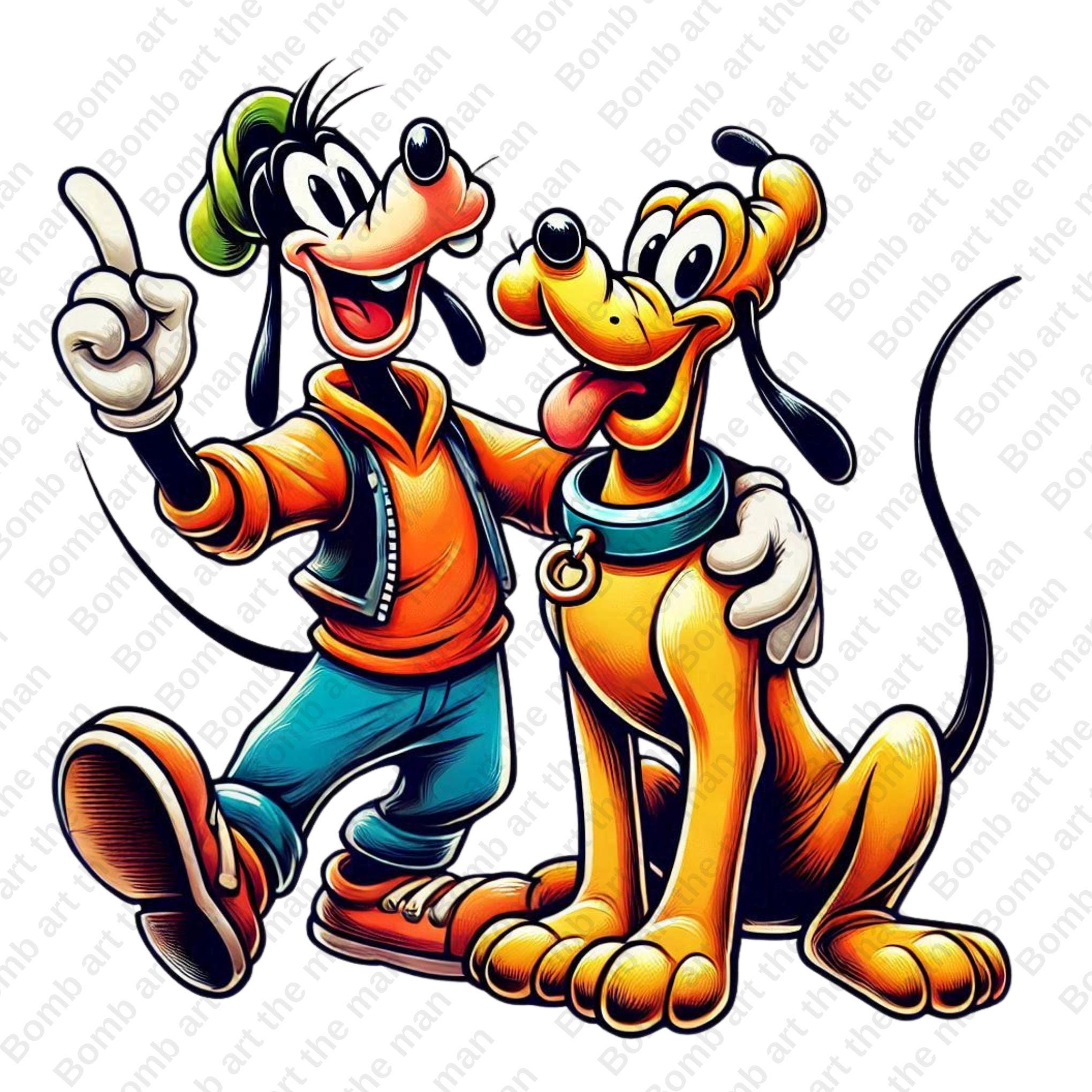 プルートとグーフィーのクリップアート、プルートのpng、グーフィーの