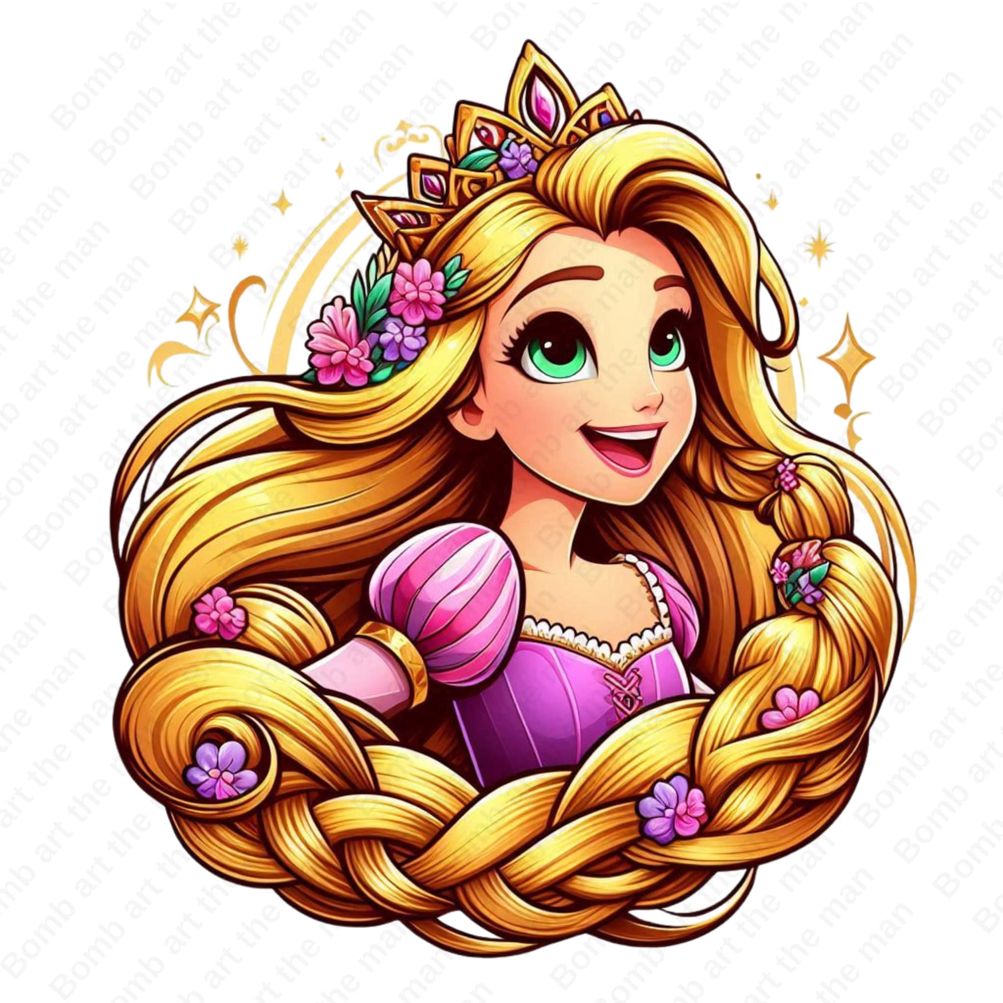 ラプンツェル イラスト ⠀ Rapunzel 🦎 #イラスト #絵描きさんと繋がりたい #冬の創作クラスタ