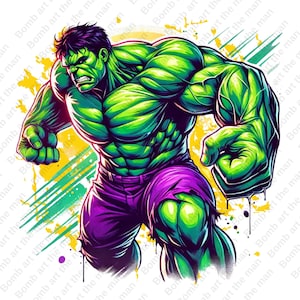 Hulk png, Hulk Clipart, Superheld png, Hulk Design, transparenter Hintergrund
