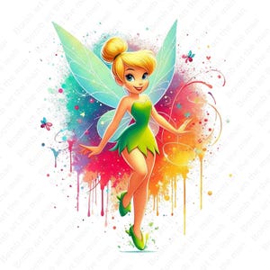 Tinkerbell png, Tinkerbell clipart, cute fairy clipart, transparent design, instant download