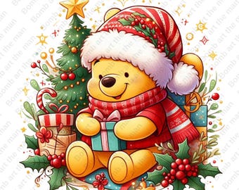 くまのプーさんのクリスマス クリップアート、くまのプーさんの png