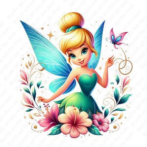 Tinkerbell clipart, Tinkerbellpng, cute fairy clipart, transparent design