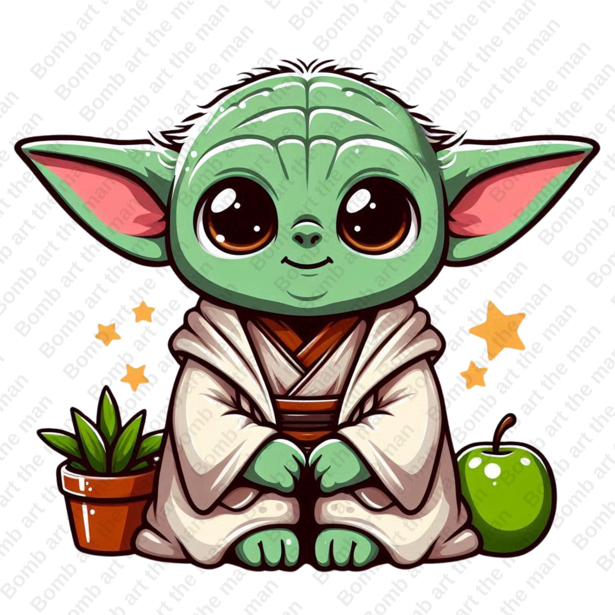 yoda c lip art Baby color icon in PNG, SVG Star Wars Yoda Png Image
