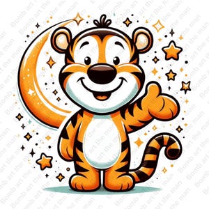 Tigger clipart, Cute Tigger png, Winnie the pooh png, transparent design, instant download