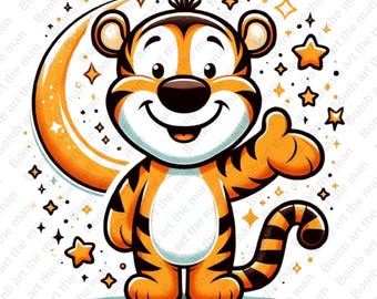 Tigger clipart, Cute Tigger png, Winnie the pooh png, transparent design, instant download