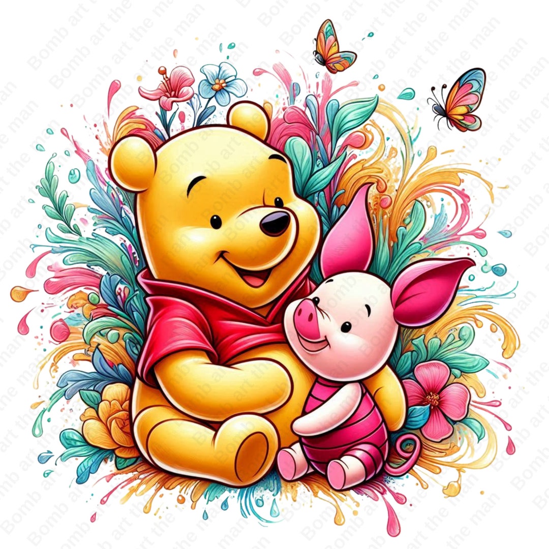 Winnie the Pooh and Piglet Clipart, Winnie the Pooh Png, Piglet Png