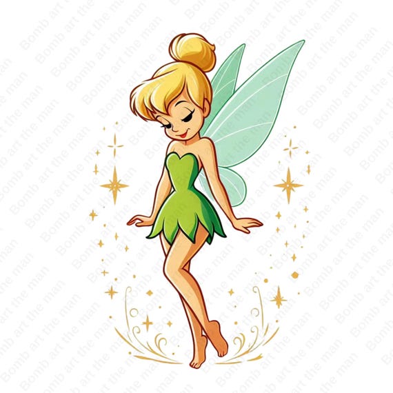 Tinkerbell png, Tinkerbell clipart, cute fairy clipart, transparent design