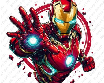 İron Man Clipart, İron Man png, Super Hero Clipart, Super Hero png, sofortiger Download