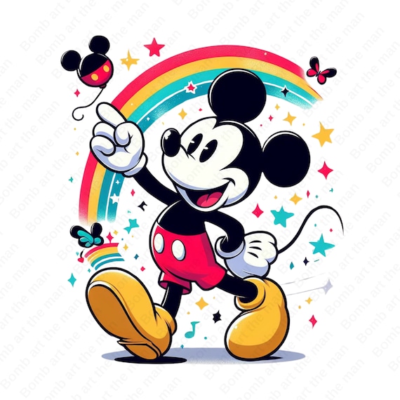 cute mickey mouse clipart, mickey mouse png, cartoon characters png, instant download