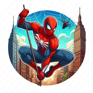 Homem-Aranha png, clipart do Homem-Aranha, design transparente, super-herói png, download instantâneo