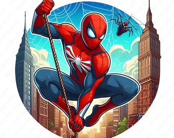 Spiderman png, Spiderman clipart, transparent design, super hero png, instant download