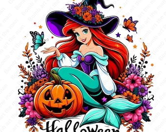 ハロウィンのクリップアート、アリエル姫のクリップアート、リトル