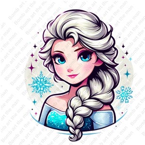 princess elsa clipart, frozen princess clipart, elsa png, frozen png, instant download