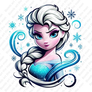 princess elsa clipart, frozen princess clipart, elsa splash png, frozen png, instant download