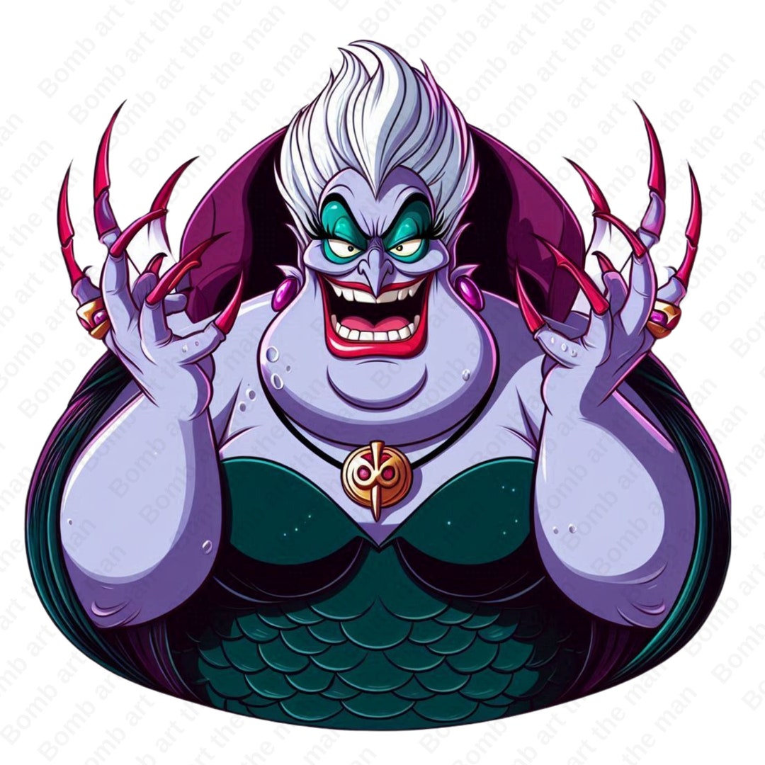 Villain Ursula Clipart, Princess Ariel Png, Sea Witch Png, the