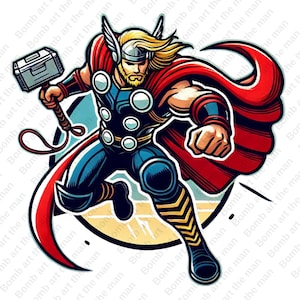 Thor clipart, Thor png, super hero clipart, super hero design, transparent background, instant download