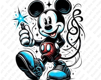 mickey mouse cute clipart, mickey mouse png, cartoon characters png, instant download