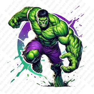 Hulk png, Hulk Clipart, Superheld png, Hulk Design, transparenter Hintergrund, sofort Download