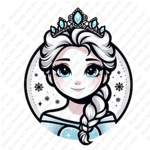 princess elsa clipart, frozen princess clipart, elsa png, frozen png, instant download