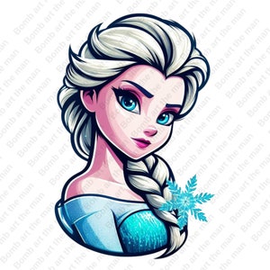 frozen princess clipart, princess elsa clipart, elsa png, frozen png, instant download