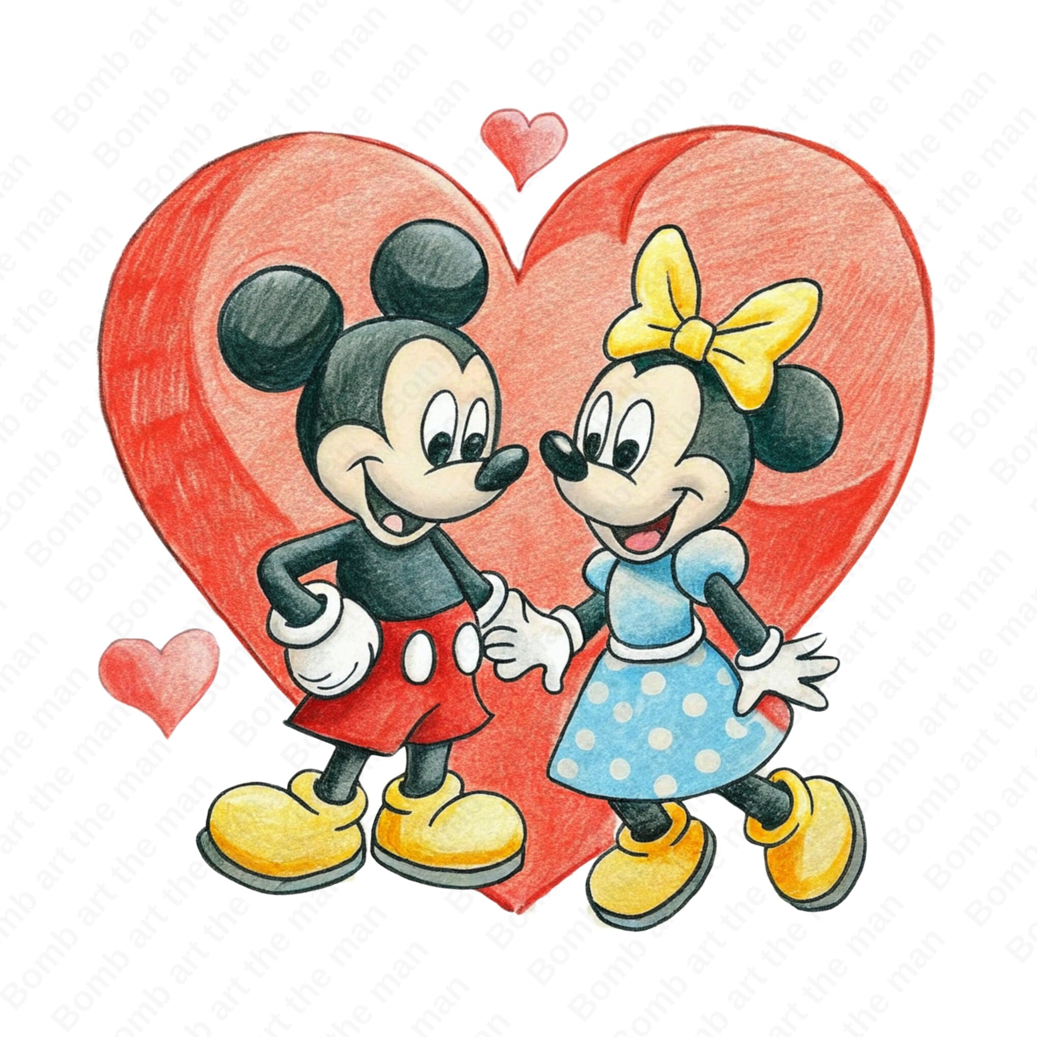 ミッキーマウスとミニーマウスのクリップアート、ミッキーファミリー