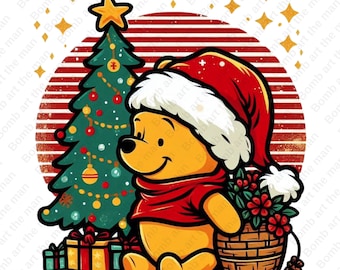 レア★くまのプーさん クリスマス Christmas★スタンプアートギャラリー レア☆くまのプーさん クリスマス Christmas☆スタンプアート