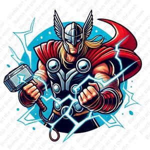 Thor clipart, Thor png, super hero clipart, super hero design, transparent background, instant download