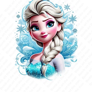 princess elsa clipart, frozen princess clipart, elsa splash png, frozen png, instant download