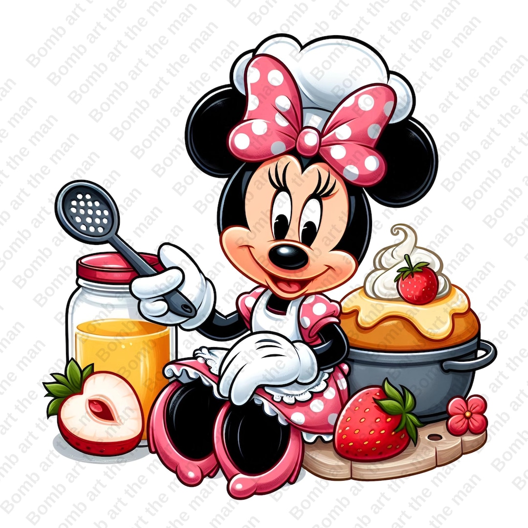 Minnie Mouse Kitchen Chef Clipart, Minnie Mouse Png, Kitchen Chef ...