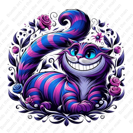 チェシャ猫のクリップアート、不思議の国のアリスのpng、透明な