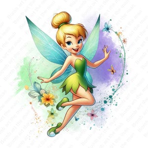 Tinkerbell png, Tinkerbell clipart, cute fairy clipart, transparent design, instant download