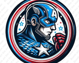Captain America clipart, Captain America png, super hero clipart, instant download