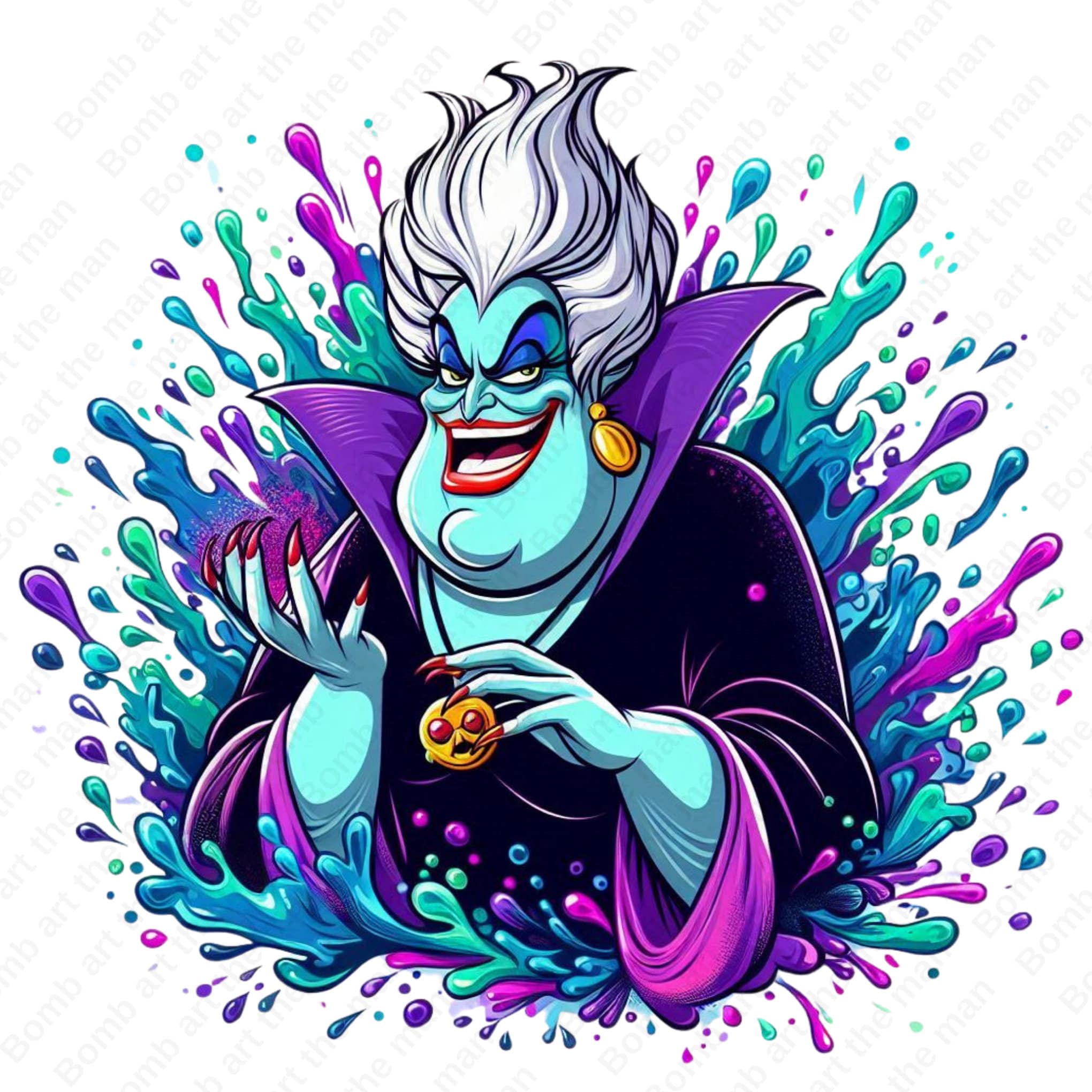 Villain Ursula Clipart, Princess Ariel Png, Sea Witch Png, the Little ...