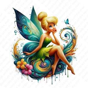 Tinkerbell clipart, Tinkerbellpng, cute fairy clipart, transparent design