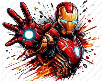 İron Man Clipart, İron Man PNG, Superheld Clipart, Superheld PNG, transparenter Hintergrund