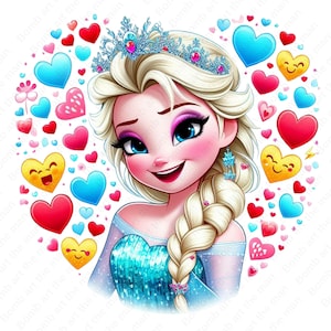 frozen princess clipart, princess elsa clipart, elsa png, frozen png, instant download