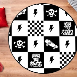 Skateboard Rug, Born To Skate, Carpet skateboard,Teens Room Rug, Skateboard,Rug,Room Rug, Gift Skateboard,Skateboard Pattern,Boys room Rug