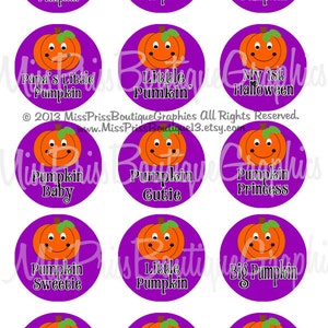 4x6 - PUMPKINS GIRL - Instant Download - Halloween Cuties - One Inch Bottlecap Collage Digital Image Sheet - No.885