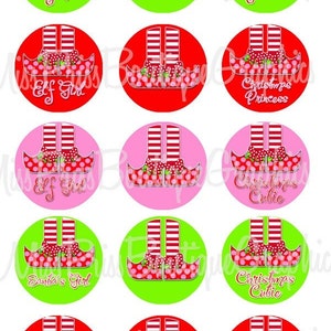 4 x 6 - ELF Füße CUTIES - sofortiger Download - ein Zoll Bottlecap Digital Collage Bilder - No.548