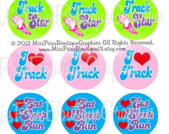 4x6 - TRACK SAYINGS - Instant Download - One Inch Bottlecap Graphic Digital Image Collage Sheet -  No.841