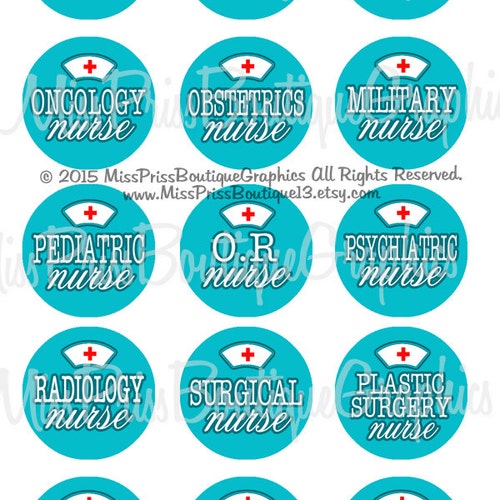 INSTANT DOWNLOAD Medical 4x6 Digital Printable 1 Inch Circle - Etsy