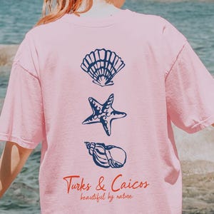 Turks and Caicos Shirt, Beach TShirt, Seashell Shirt, Turks and Caicos T Shirt, Travel Shirt, Vacation Shirt, Seashells Shirt, Island Shirts